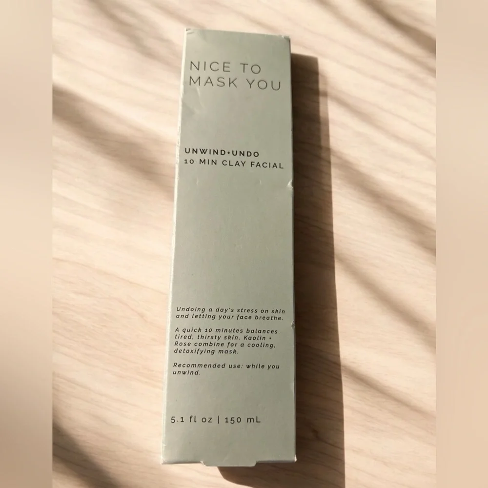 NIB Sun and Moon Nice to Mask you clay mask